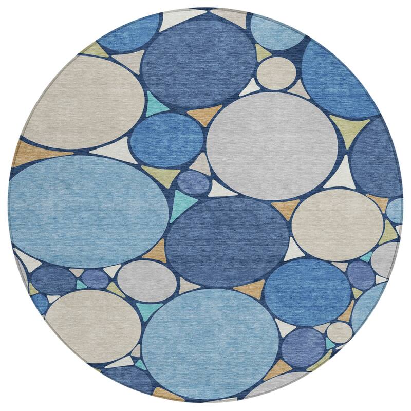 Machine Washable Indoor/ Outdoor Contemporary Rowan Chantille Rug