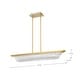 preview thumbnail 17 of 15, Idris LED Island Pendant Vintage Brass Finish Light Guide Panels - Vintage Brass
