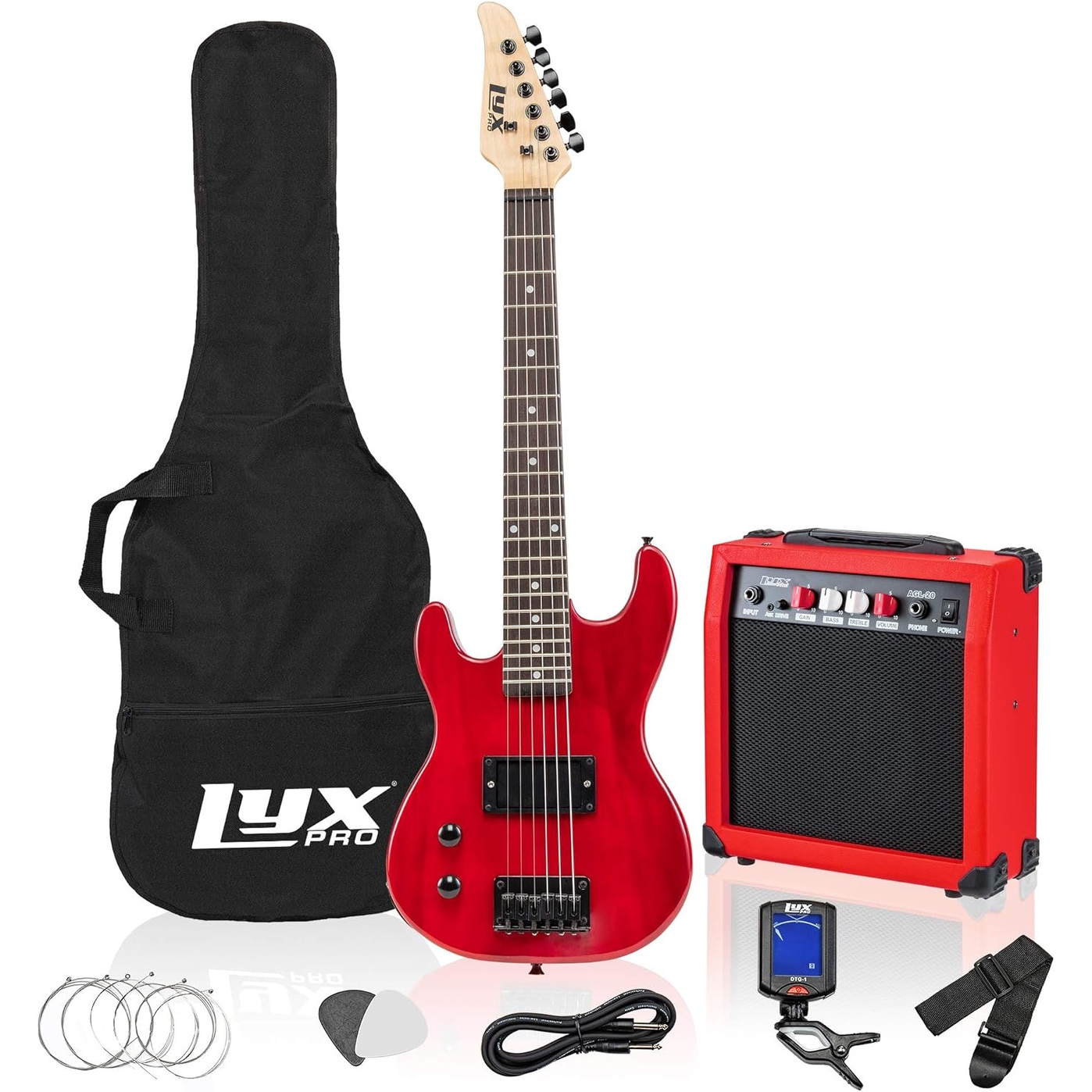 LyxPro 30 Left Handed Electric Guitar Kit Complete Beginner Starter Kit with 20W Amp More On Sale Bed Bath Beyond 39512413