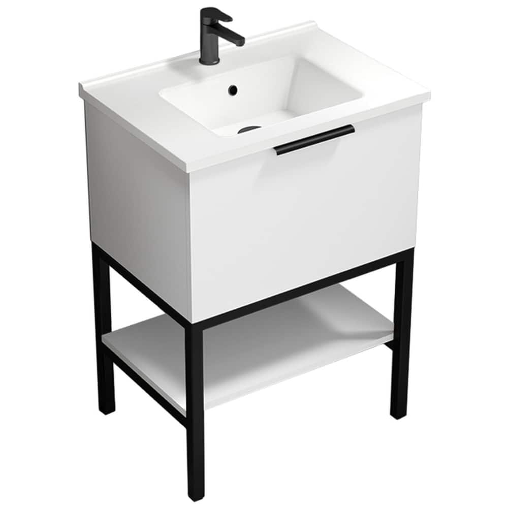 Nameeks Bodrum-2618 Bodrum 24" Free Standing Single Basin Vanity Set