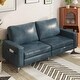 preview thumbnail 19 of 42, AECOJOY 79" Faux Leather Couch for Living Room, Loveseat Small Sofa, Indoor Modern Sofa for Apartment Office