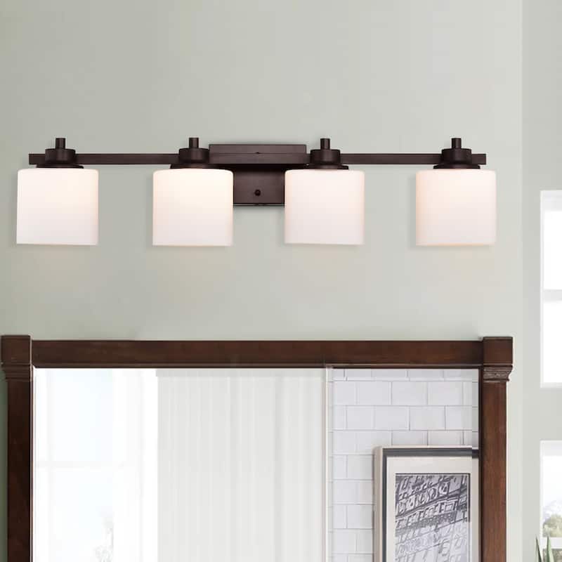 4-light Oil Rubbed Bronze Bath/ Vanity Light