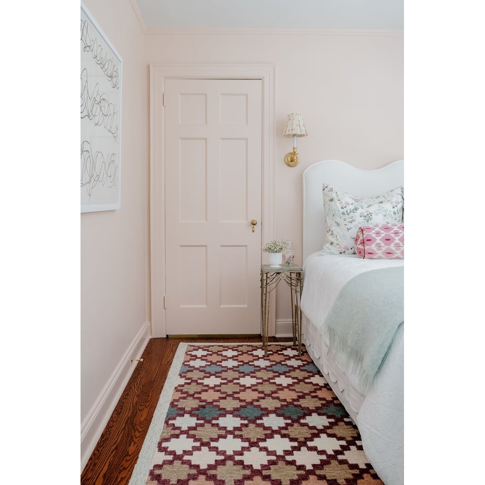 Erin Gates by Momeni Abbott Diamond Trellis Hand Tufted Wool Area Rug