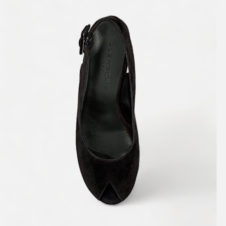 Clergerie Dylan Suede Platform Wedge