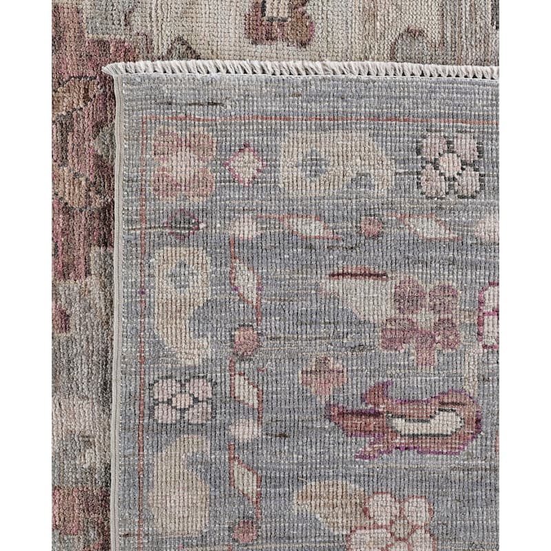 Oushak One-of-a-Kind Hand-Knotted Area Rug - Gray - 8' 10" x 11' 10"