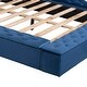 preview thumbnail 17 of 16, Queen Size Platform Bed with Storage Space on both Sides and Footboard