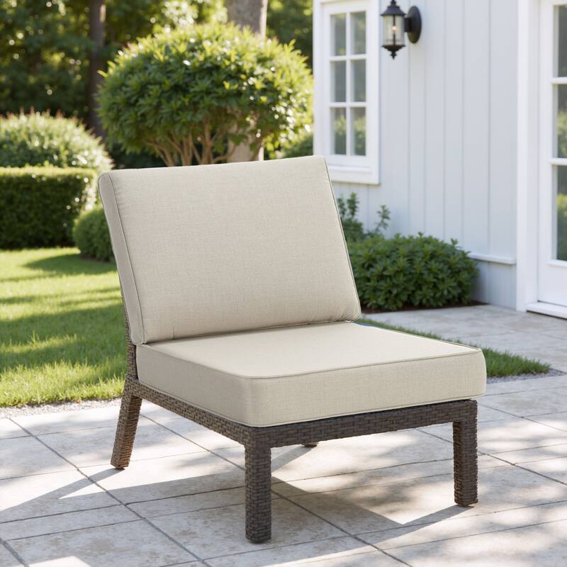 Outdoor 4.7" Thick Sunbrella Cushion Set with Back and Seat Cushions