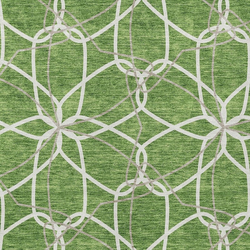 HomeRoots Geometric Modern Rectangle Outdoor Rug
