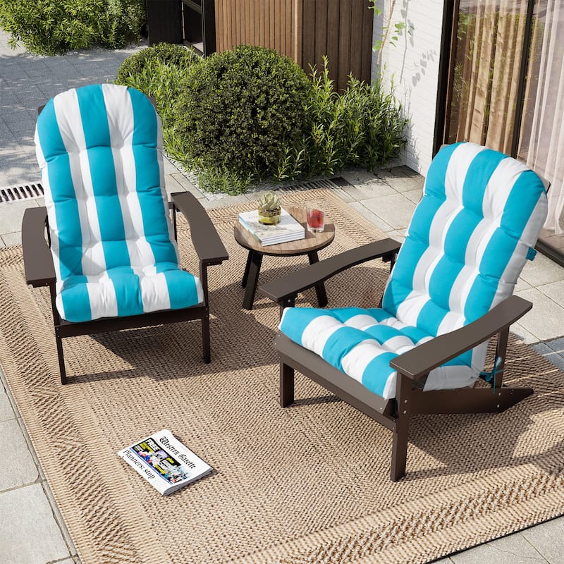 Outdoor Adirondack Chair Cushion Rocking Chair Cushions Thickened Patio Chair Pad with Sunbrella