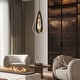 preview thumbnail 22 of 28, LALUZ Modern 4-Light Black Gold Chandelier Lantern Pendant for Kitchen Island Dining Room