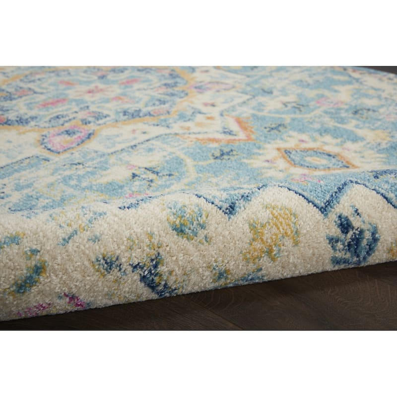 Rama Power Loomed Floral Area Rug By HomeRoots - 9' x 12'