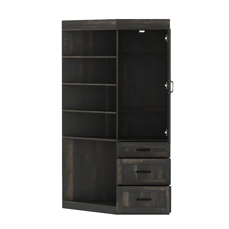 Large Gun Safe with Digital Lock Tall Storage Cabinet with Shelves, Multi-Option Secure Locker and Cupboard