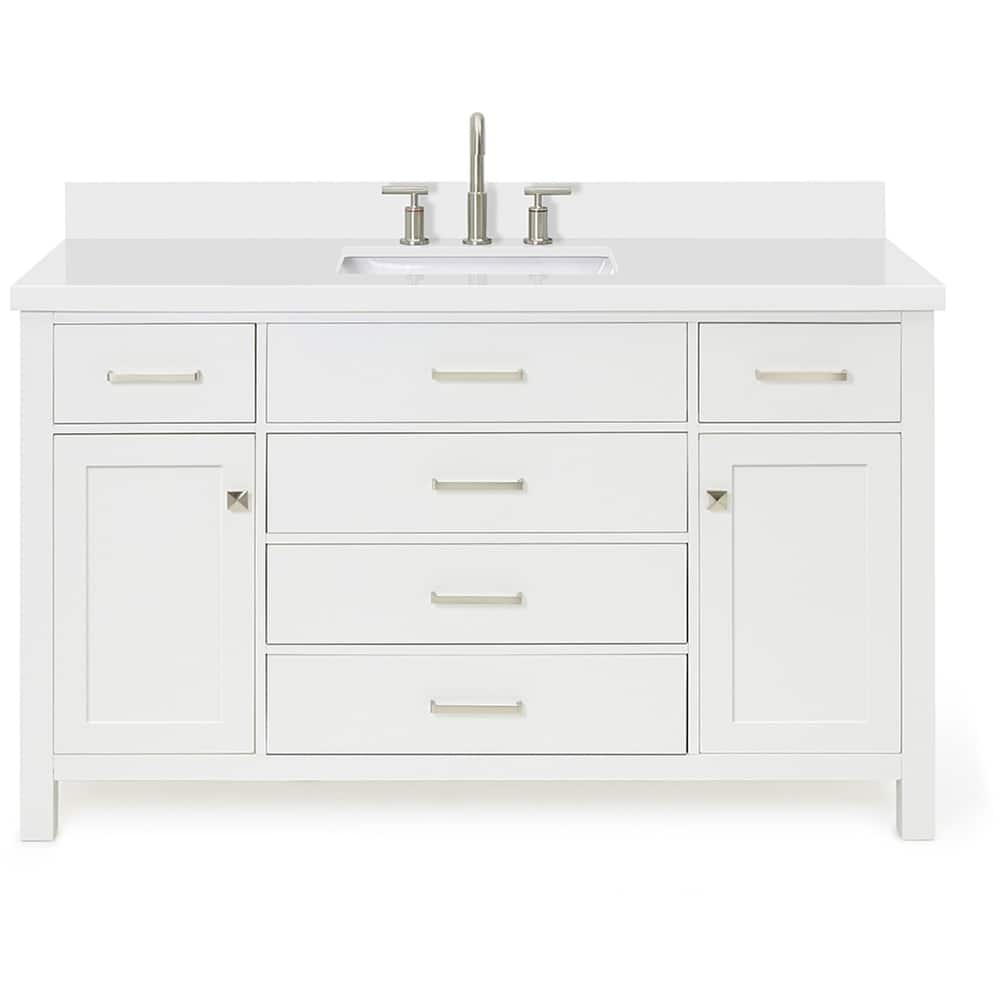 Ariel H055SWQRVO Bristol 55" Free Standing Single Rectangular Basin