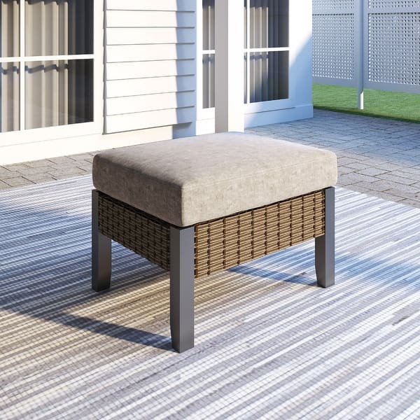 Patio Festival Outdoor Thermal Transfer Collection Ottoman