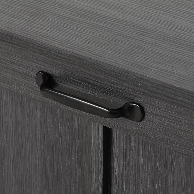 Double Tilt Out Trash Cabinet Kitchen Island with Storage