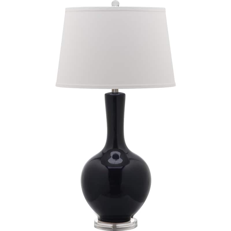 SAFAVIEH Lighting Danelle 32-inch Navy Gourd Lamp (Set of 2) - 17"x17"x32" - 17Wx17Dx32H