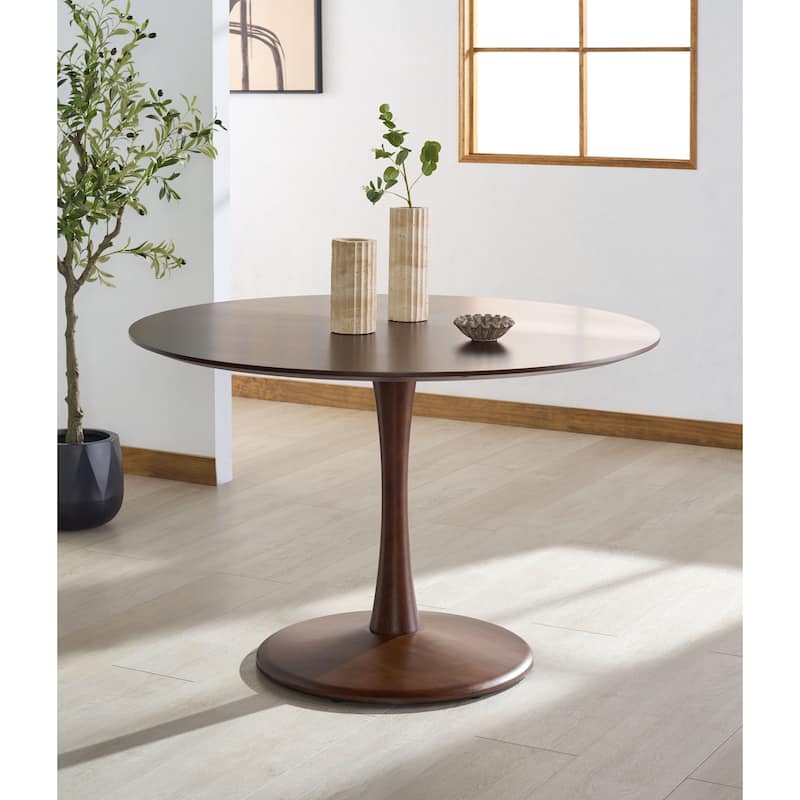 SAFAVIEH Couture Lisette Round Pedastal Base Dining Table - 47"W x 47"D x 30"H