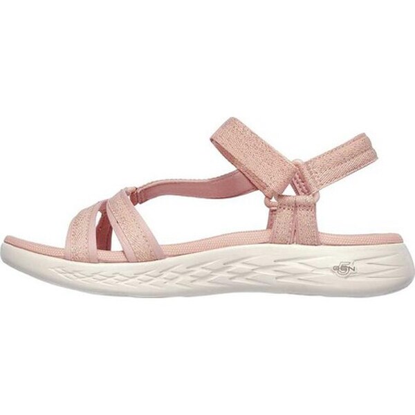skechers sandals gold