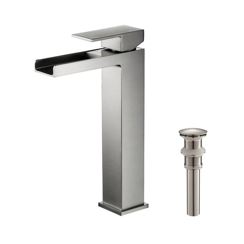 Waterfall Lead-free Solid Brass Single Handle Bathroom Sink Faucet