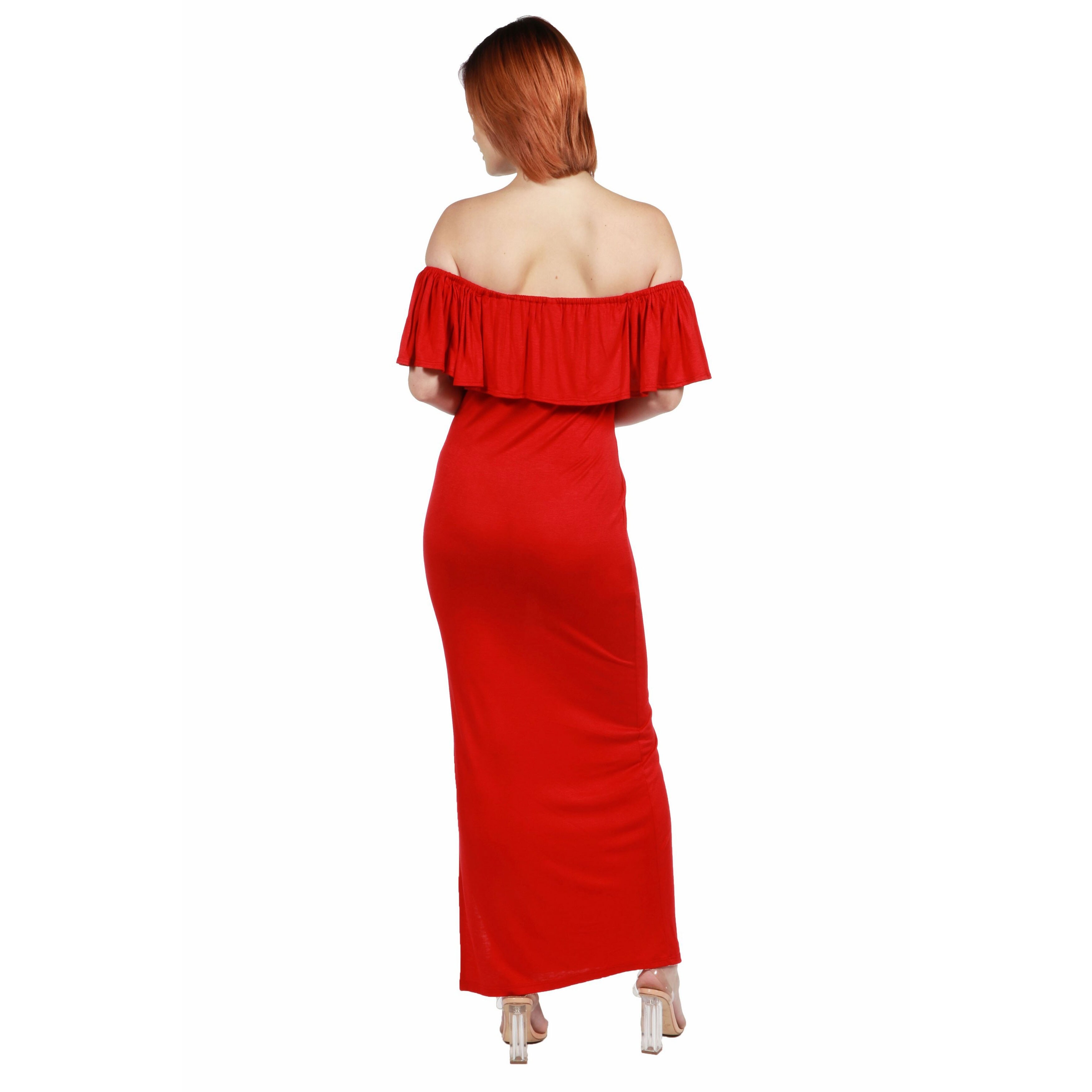 one arm ruffle dress