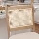 preview thumbnail 13 of 15, Ursula Wood/Cane 26-Inch Counter Stool