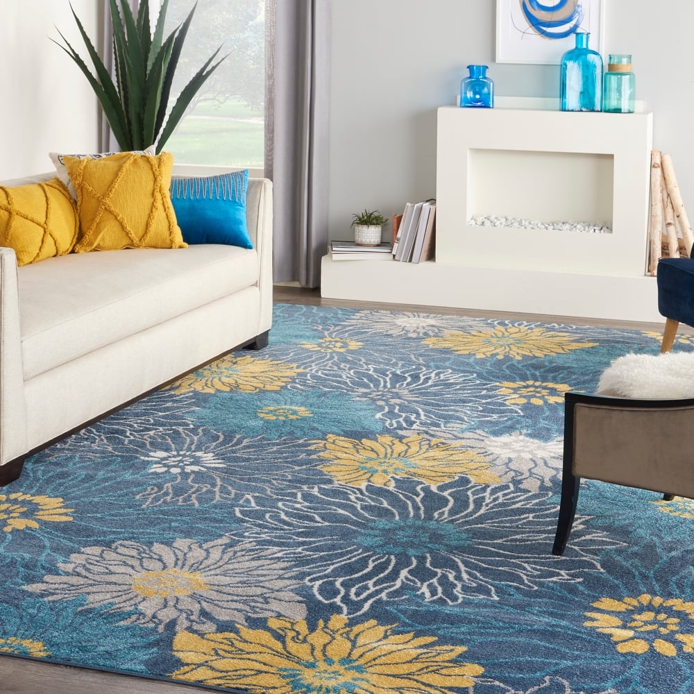 Nourison Passion Abstract Modern Floral Area Rug