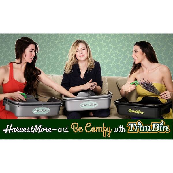 Harvest More Trim Bin | Ergonomic Trimming Tray For Herbs & Flowers | Sturdy & High Yield Design