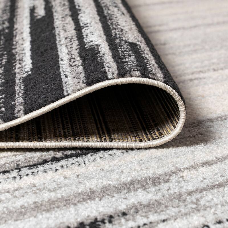 JONATHAN Y Shore Modern Half-Stripe Area Rug