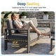 preview thumbnail 14 of 47, Royalcraft 4-Piece All-Aluminum Patio Set with 5" Cushions & 3.2" Widened Armrest, Seats 5, 250 lbs - 4-Piece Sets