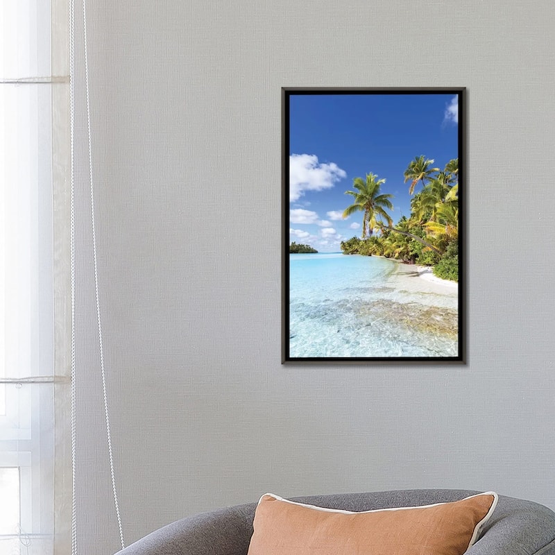 "Dream Beach On One Foot Island, Cook Islands" by Matteo Colombo Framed
