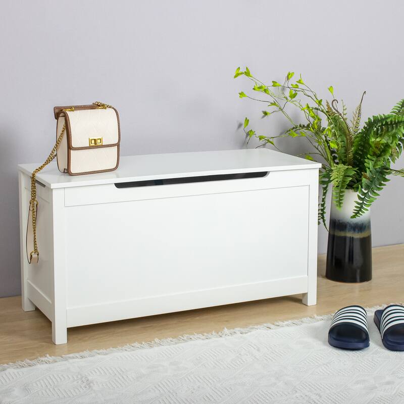 31.5"W Simple Wooden Toy Box