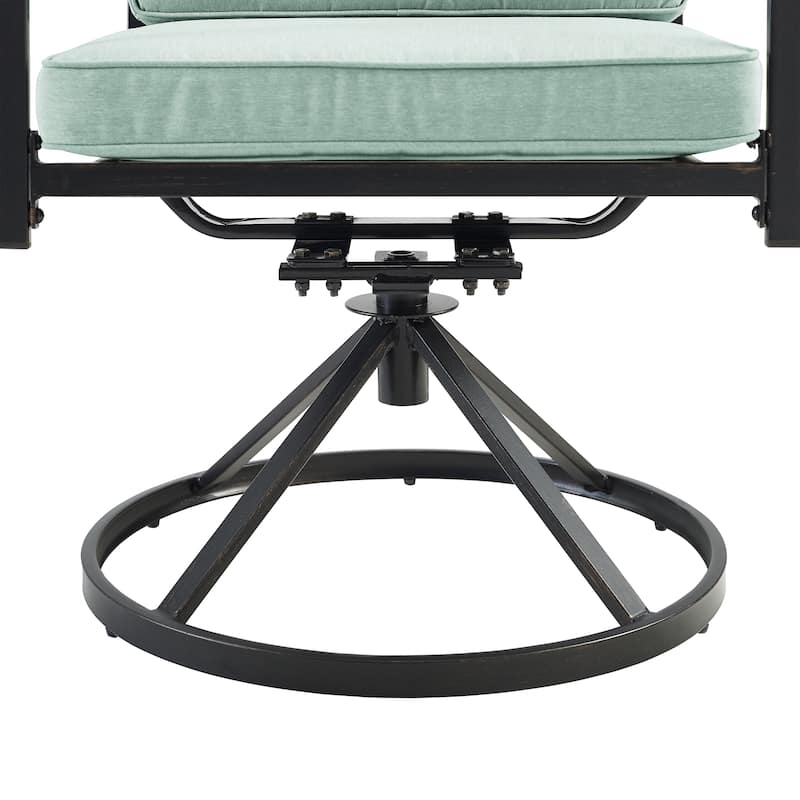 Crosley Kaplan 7Pc Outdoor Dining Set - 122"W x 99"D x 37"H