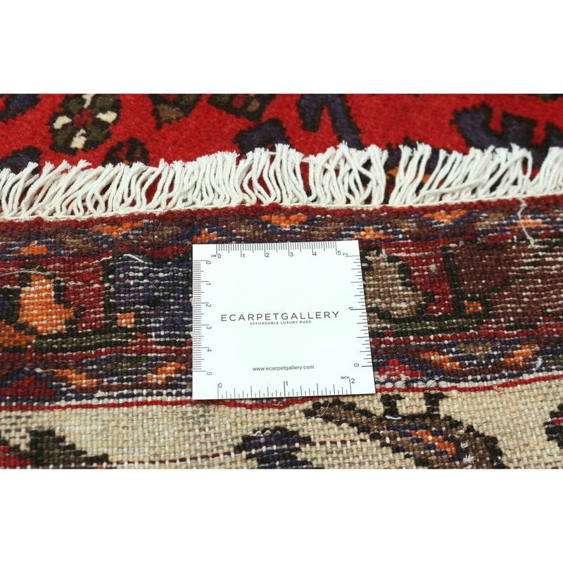 ECARPETGALLERY Hand-knotted Andelz Red Wool Rug - 3'4 x 4'6