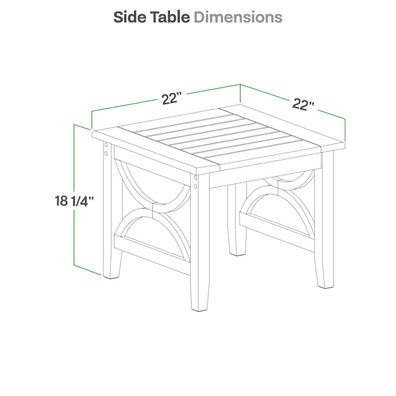 Cambridge Casual Lowell 3-Piece Teak Patio Chat Set
