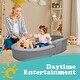 preview thumbnail 6 of 5, DoCred Portable Toddler Travel Bed with 2 Waterproof Mattress covers