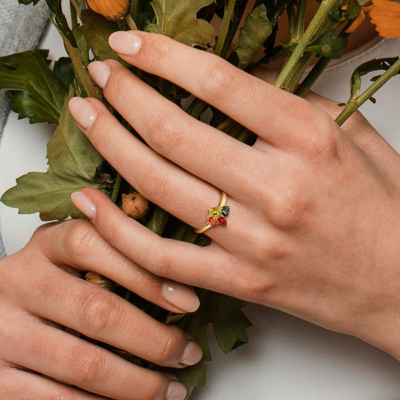 Miadora Multi-Gem Cluster Ring Sterling Silver