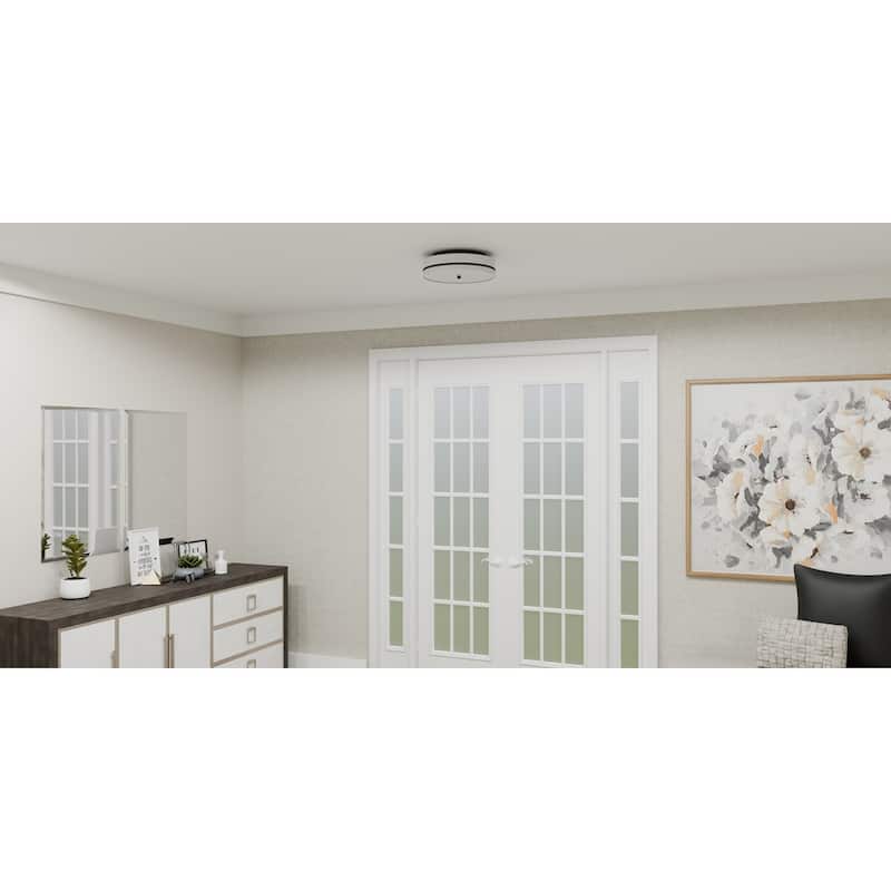 Belotte 3-Light Matte Black Flush Mount Light