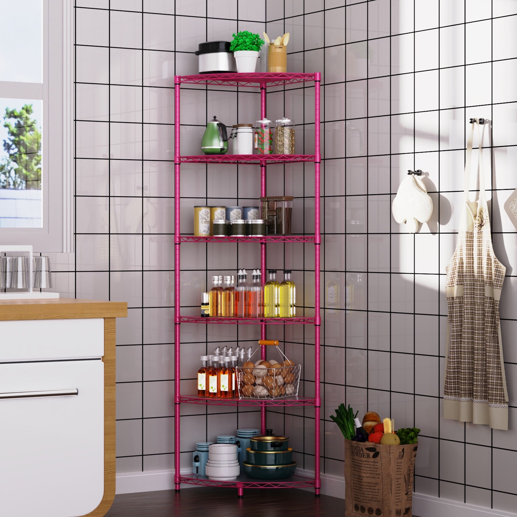 Mdesign metal free standing bath towel ladder storage organization online