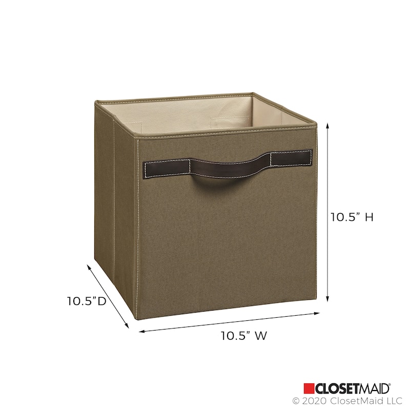 ClosetMaid 11-inch Bronze Premium Fabric Bin