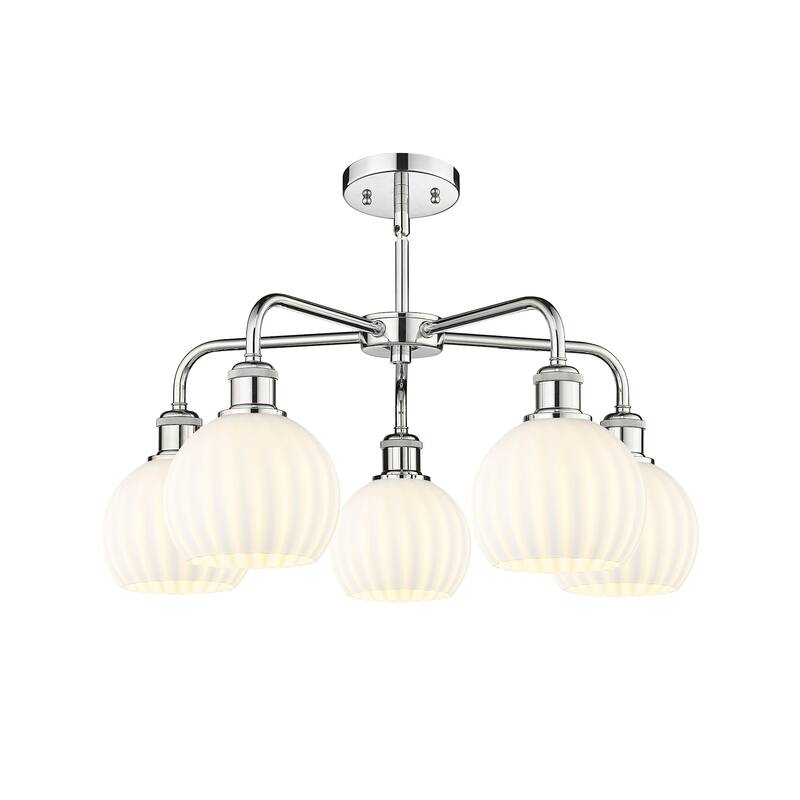 Innovations Lighting 516-5C-14-24-White Venetian-Indoor Chandelier