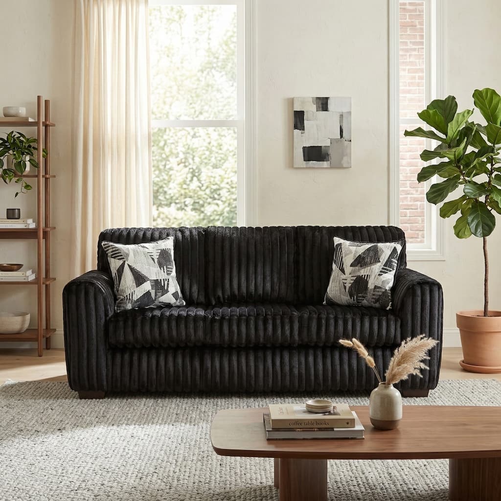 Roundhill Furniture Nolan Contemporary Upholstered Sofa
