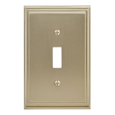 Mulholland 1 Toggle Golden Champagne Wall Plate - 1 Toggle