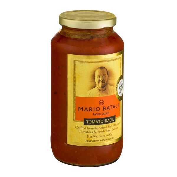 Mario Batali Tomato Basil Pasta Sauce - Case of 6 - 24 Fl oz.