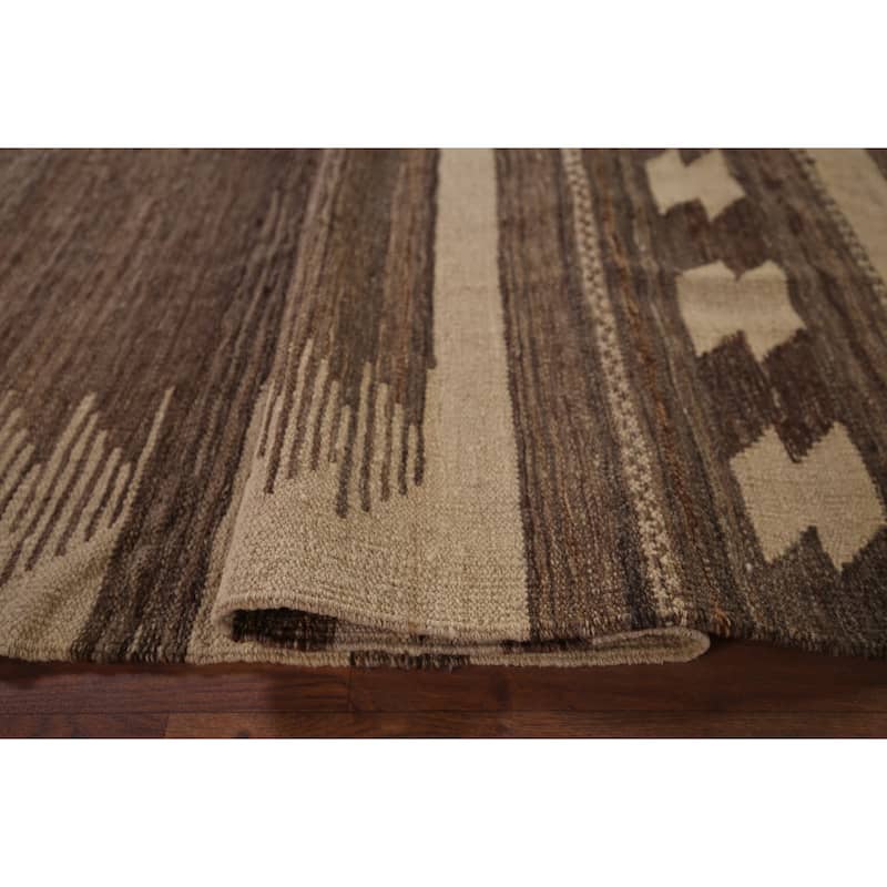 Nomadical Kilim Persian Vintage Area Rug Hand-Woven Wool Carpet - 5'5"x 8'2"