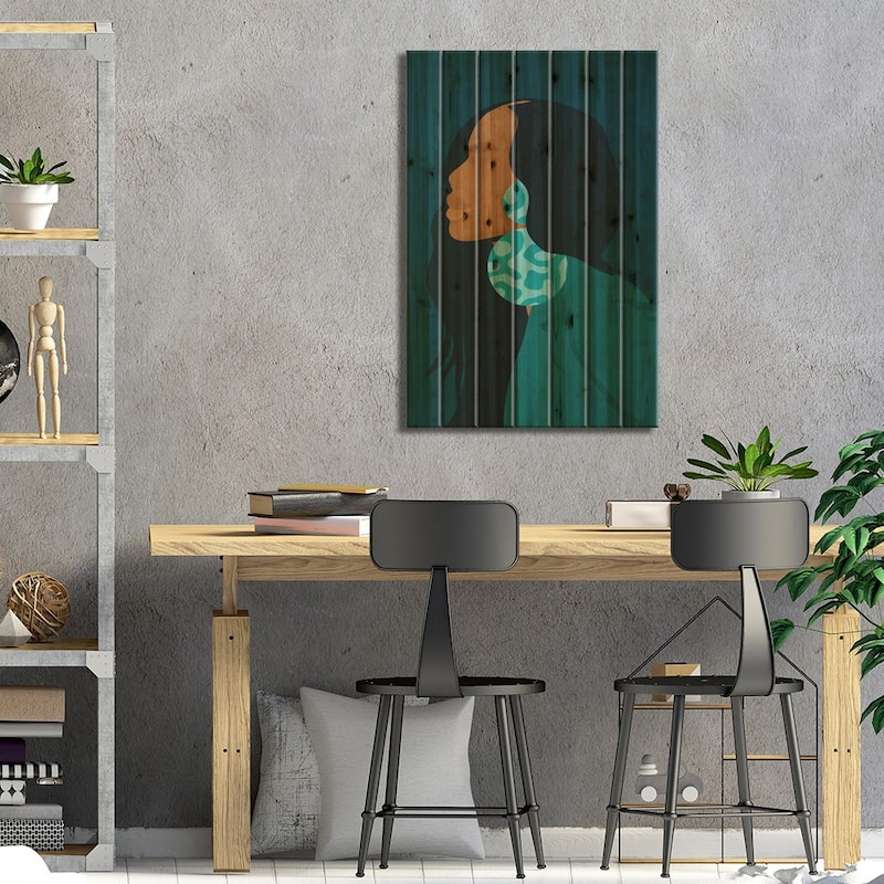 Cheryl Print On Wood by Reyna Noriega - Multi-Color