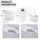 preview thumbnail 7 of 18, Smart Toilet Bidet Combo with Foot Sensor Open Cover/Seat, LED Display, Self-Cleaning Nozzle, Heated Seat, Night Light