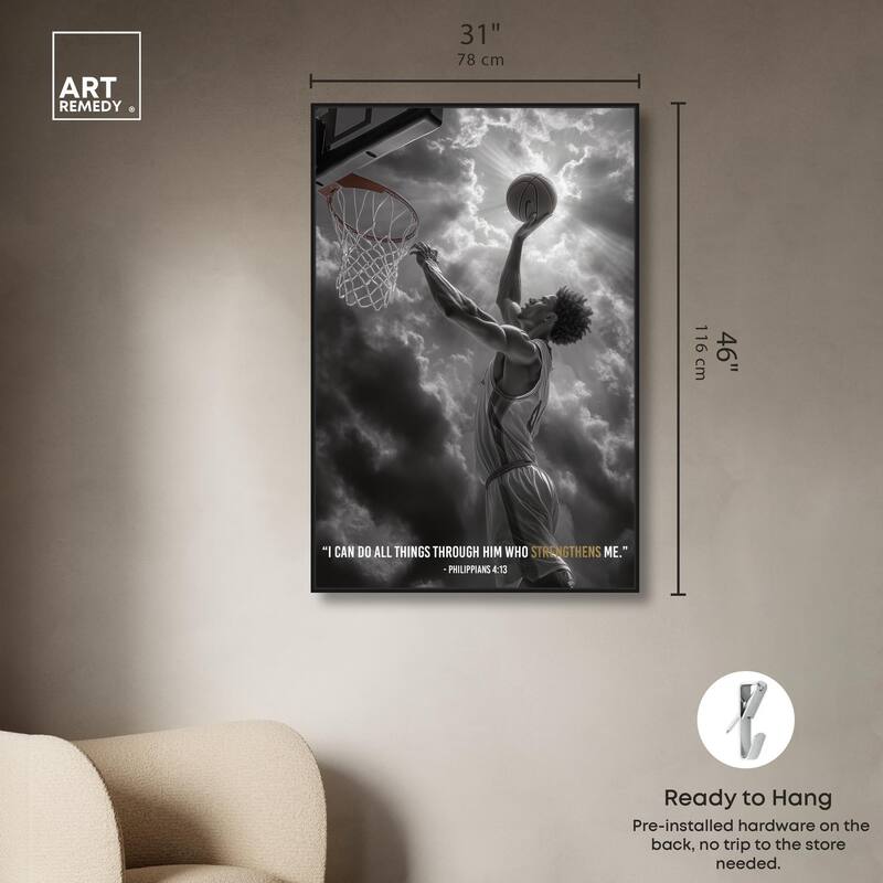 Strengthen Me Canvas by Art Remedy