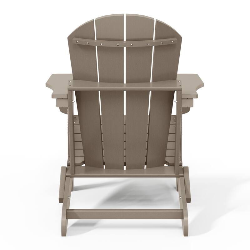 Laguna Hdpe All Weather Outdoor Patio Foldable Adirondack Chairs (Set Of 8)