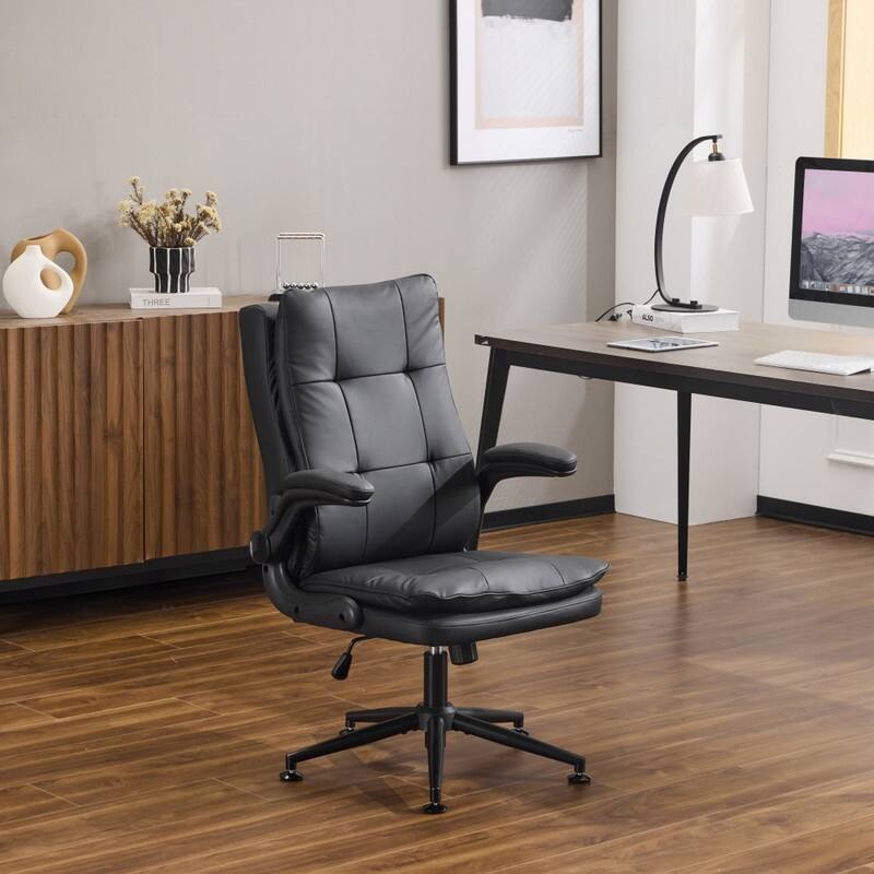 25.6 Inch Adjustable Armrest Dual Purpose Leg Swivel Office Chair With Spikes
