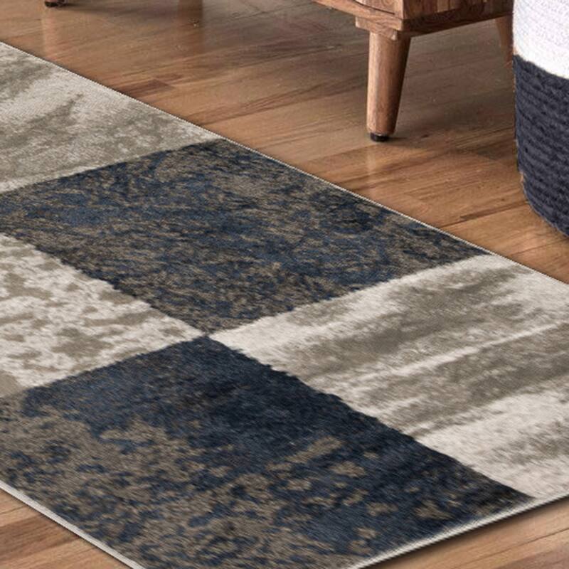 Patchwork Modern Eclectic Color Block Indoor Area Rug by Superior